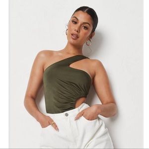 Ruched Side Cut Out Bodysuit
